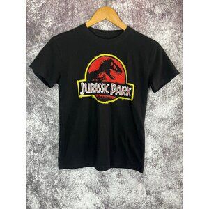 Jurassic World Park Shirt Top Tee Womens Teens XS Black School Graphic Dinosaur